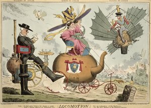 Locomotion - Walking by Steam, Riding by Steam, Flying by Steam, Published by Thomas McLean, London
